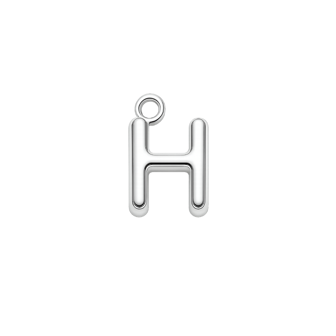Silver Mini Initial Charm