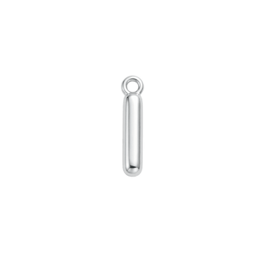 Silver Mini Initial Charm - I