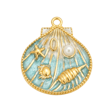 Blue Ocean Treasures Shell Charm