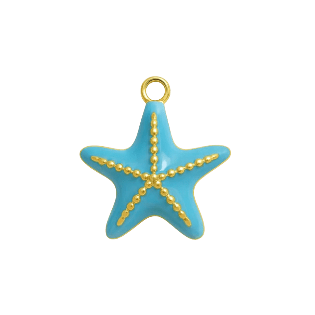 Blue Starfish Charm - Luisa Luxe gold jewellery