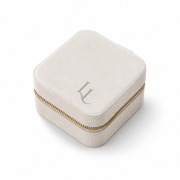Travel Ivory Jewellery Box - Luisa Luxe gold jewellery