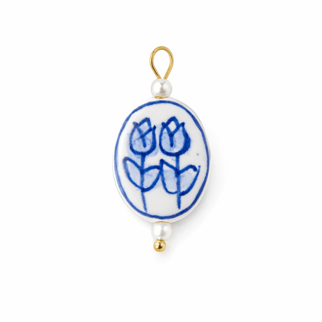 Tulip Pair Charm - Luisa Luxe gold jewellery