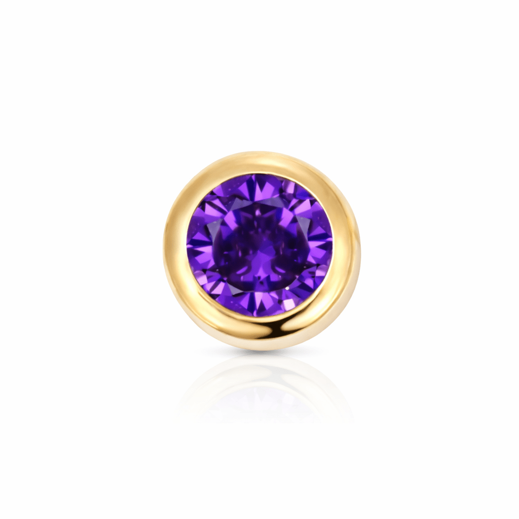 Threaded Birthstone Charm - Luisa Luxe gold jewellery