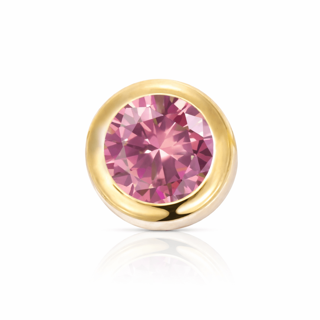 Threaded Birthstone Charm - Luisa Luxe gold jewellery