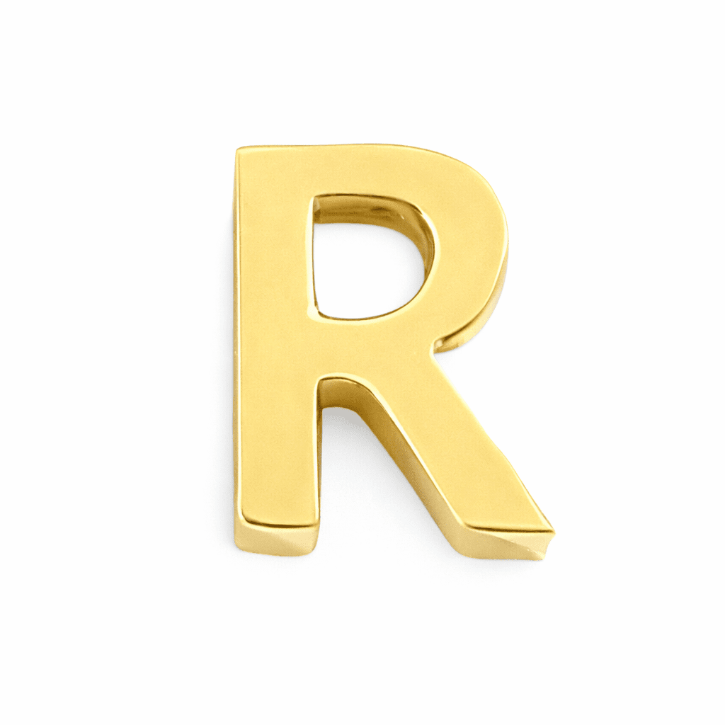 Initial Threader Charm - Luisa Luxe gold jewellery