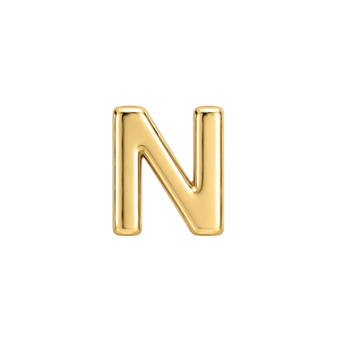Custom Fine Initial Charm - N