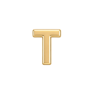 Custom Fine Initial Charm - T