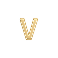 Custom Fine Initial Charm - V