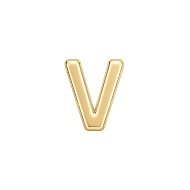 Custom Fine Initial Charm - V
