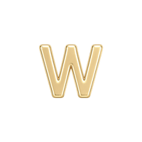 Custom Fine Initial Charm - W