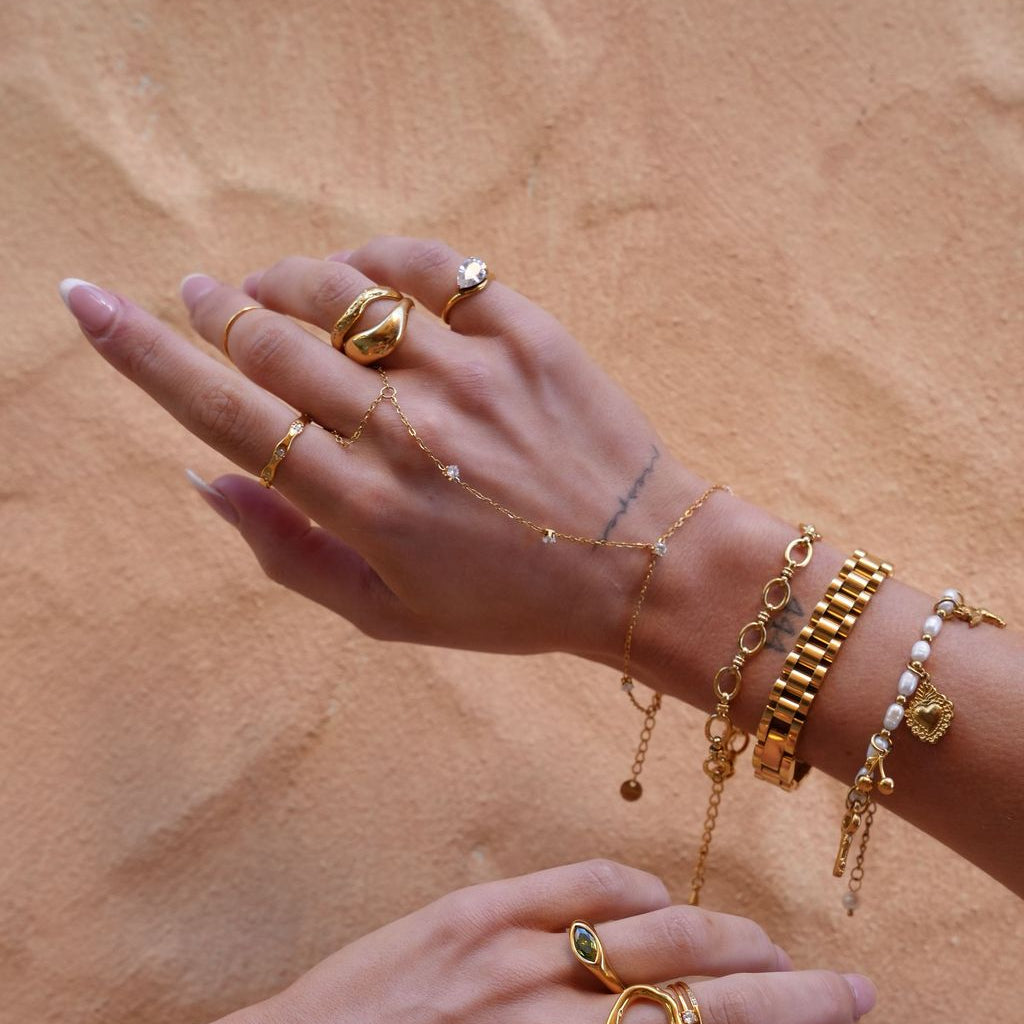 Teddy Handchain | Gold