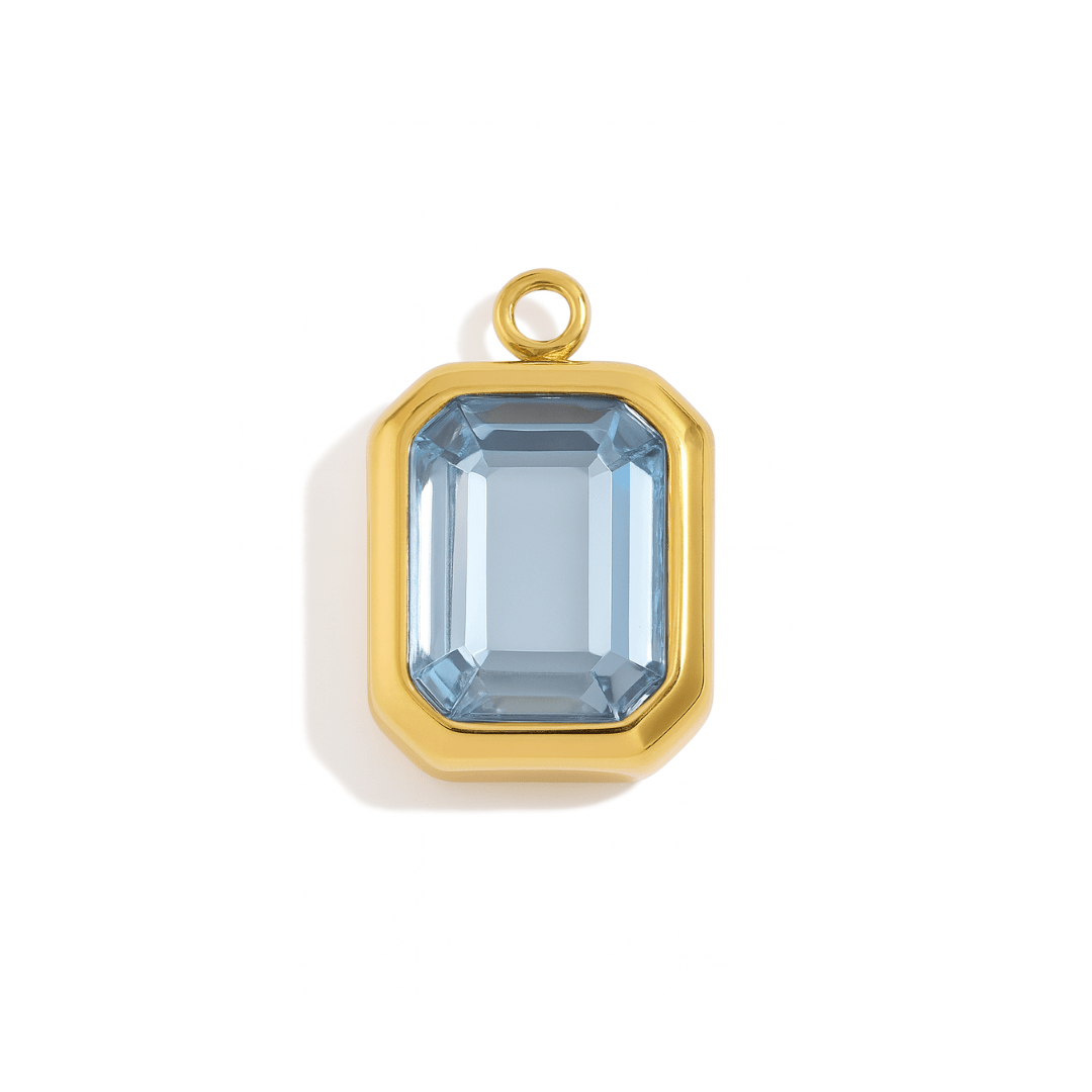 December Birthstone Charm for charm bracelet, charm necklace or birthstone necklace