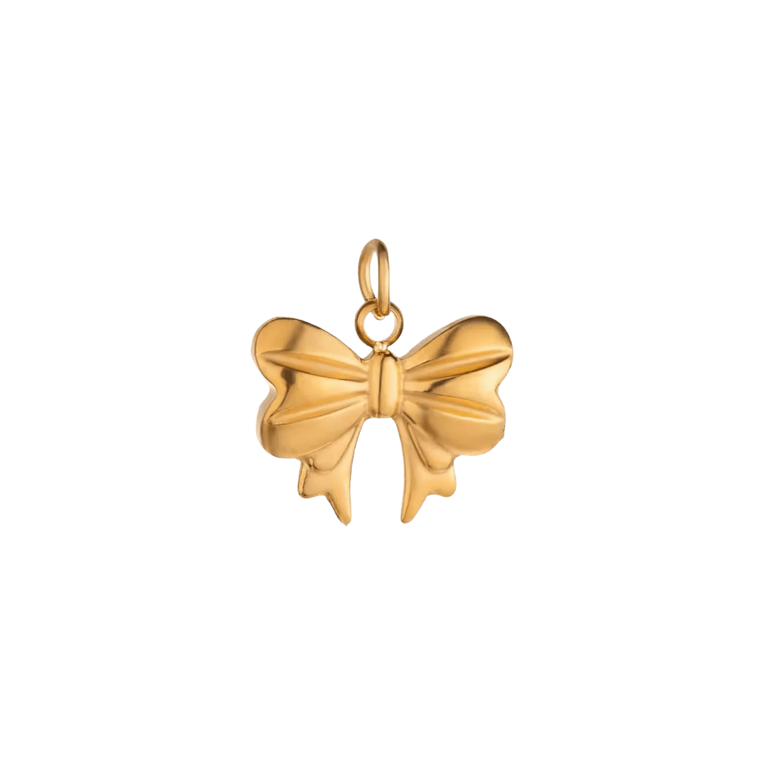 Fancy Bow Charm - Luisa Luxe gold jewellery
