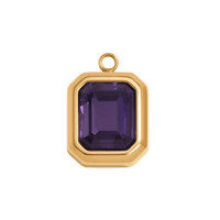 Pendant Birthstone Charm - February