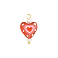 Glass Heart Charm