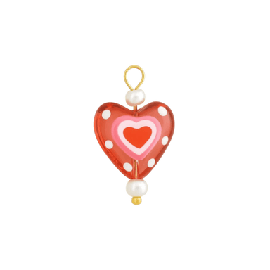 Glass Heart Charm