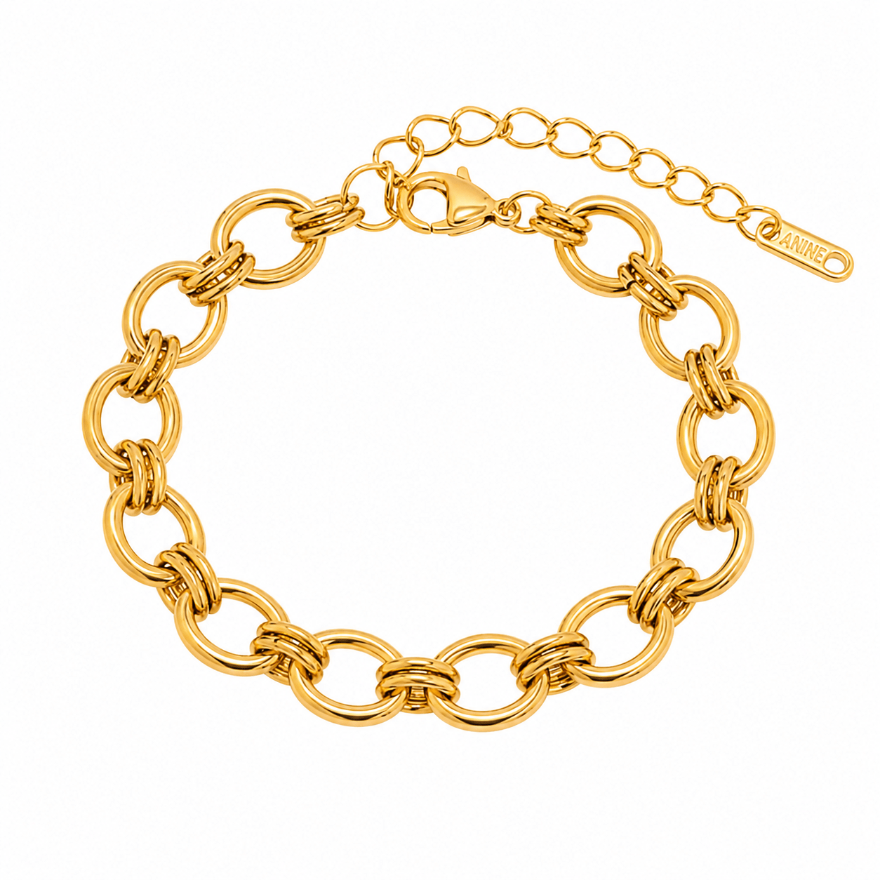 Loop Link Bracelet - Luisa Luxe gold jewellery