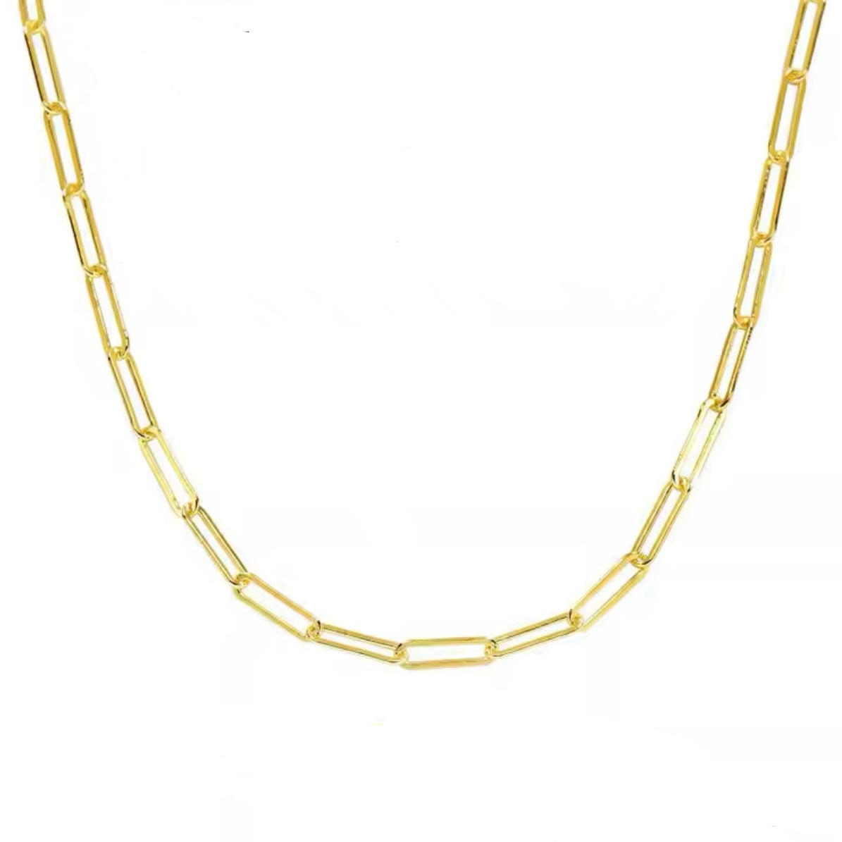 Fine Paperclip Necklace