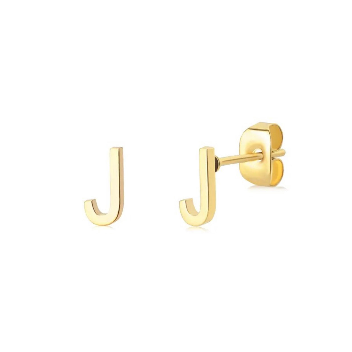 Initial J Earrings