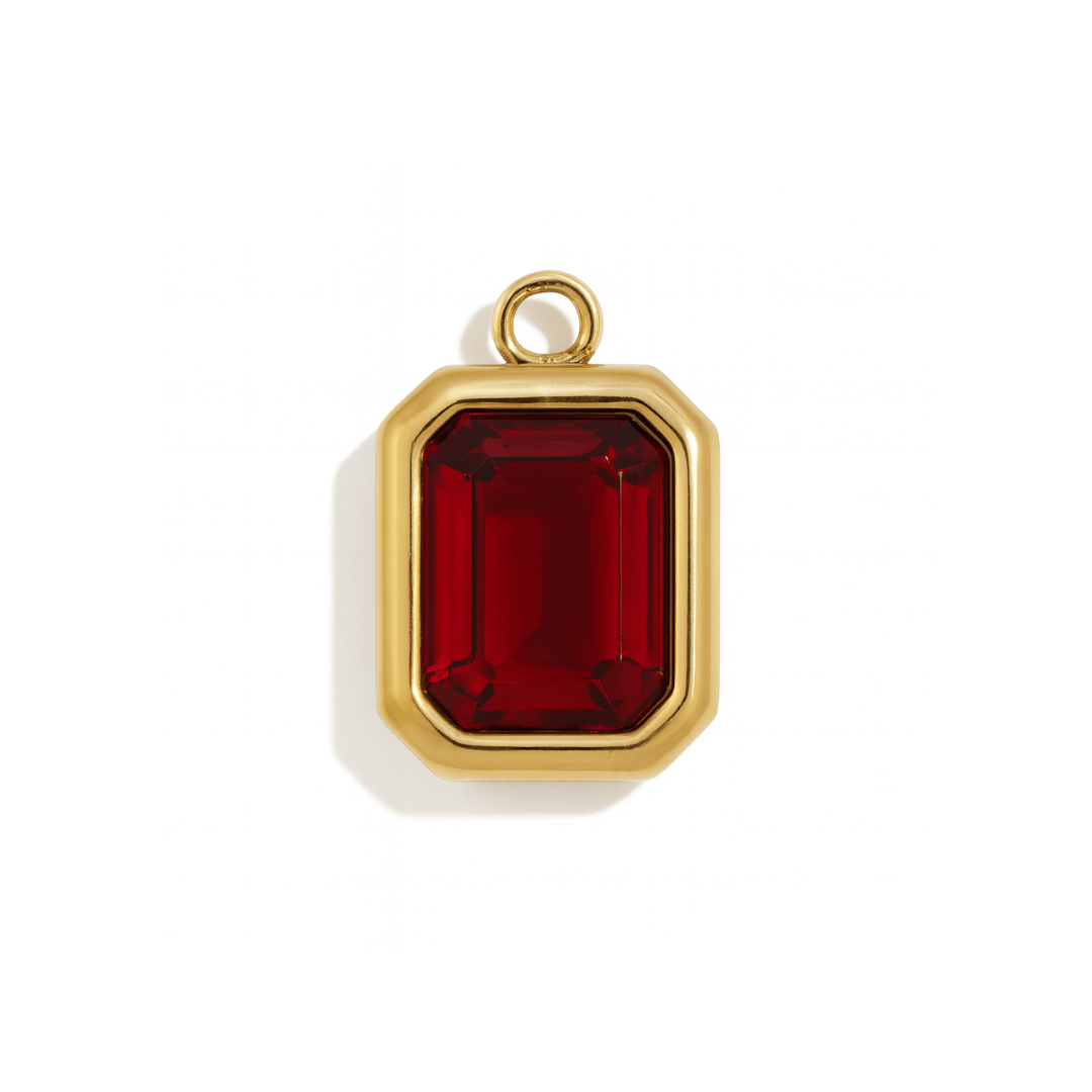 January Birthstone Charm for charm bracelet, charm necklace or birthstone necklace