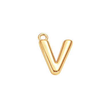Mini Initial Charm - V