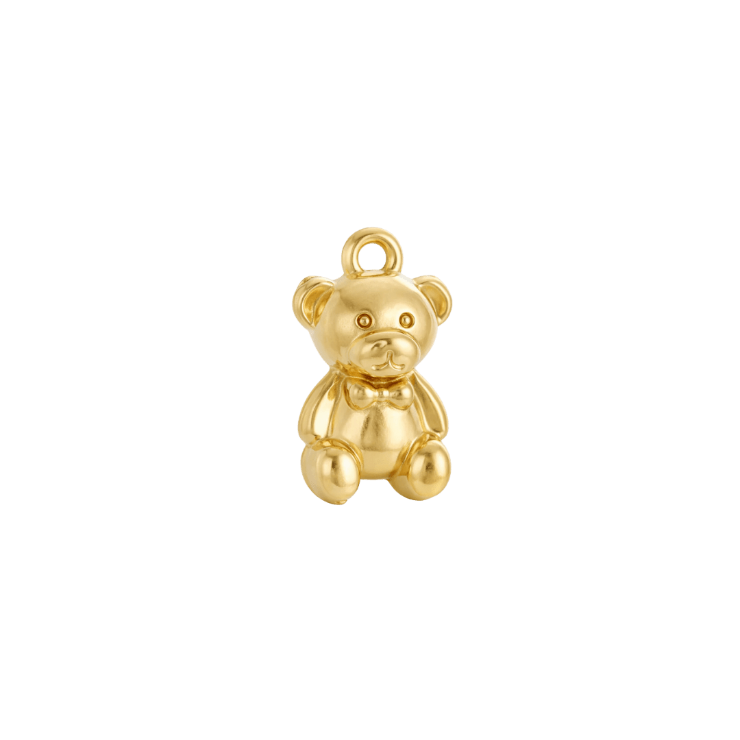 Mini Teddy Bear Charm - Luisa Luxe gold jewellery