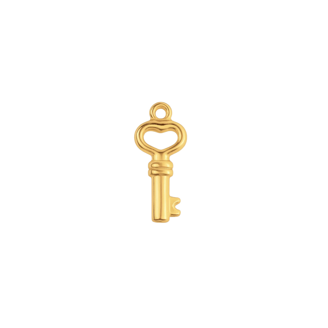 Petite Key Charm - Luisa Luxe gold jewellery