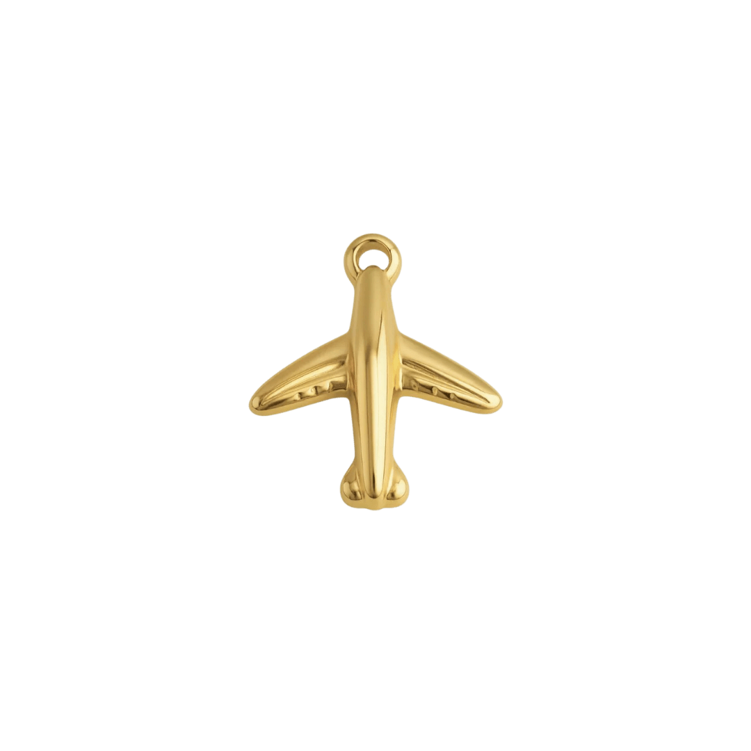 Plane Charm - Luisa Luxe gold jewellery