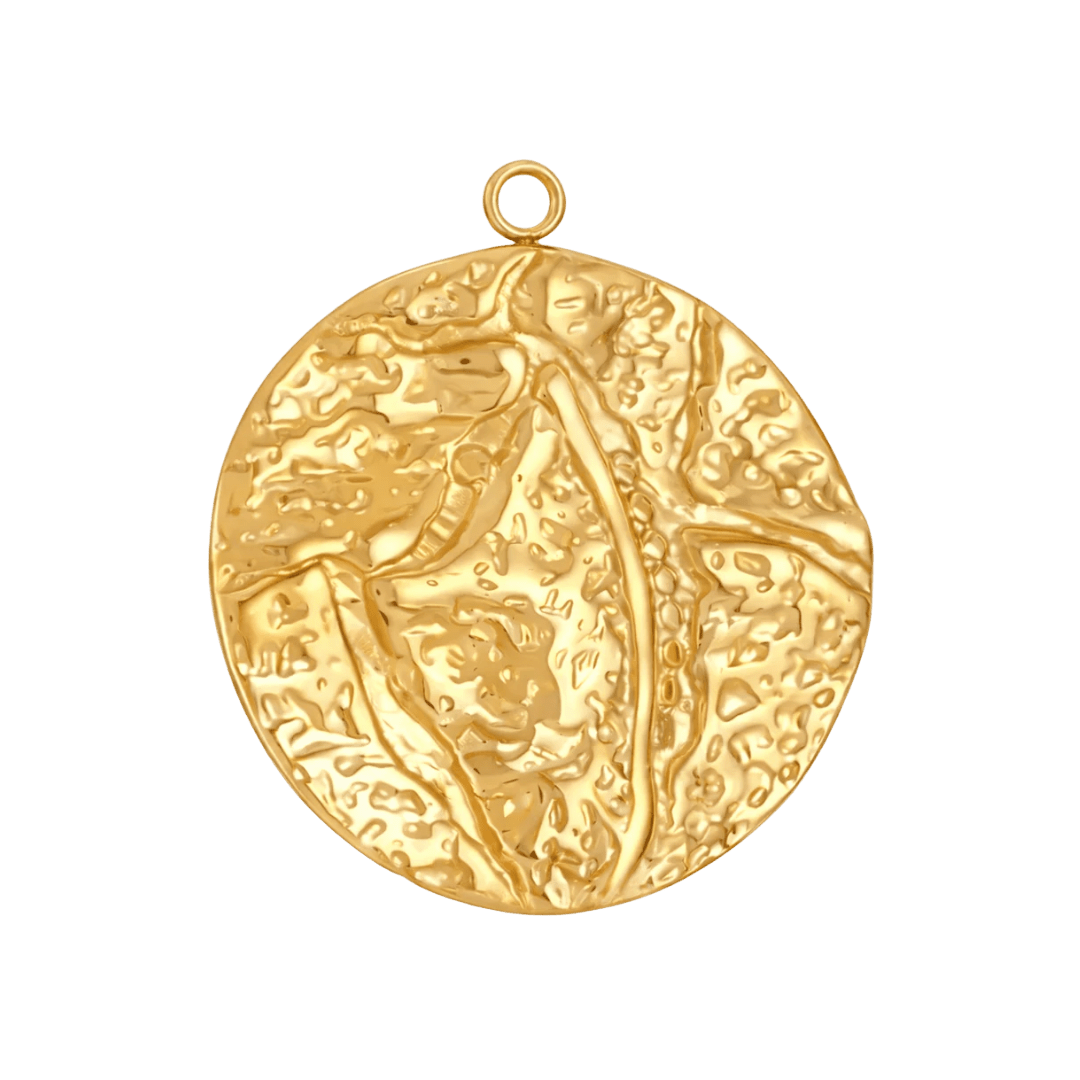 Reef Medallion Charm - Luisa Luxe gold jewellery