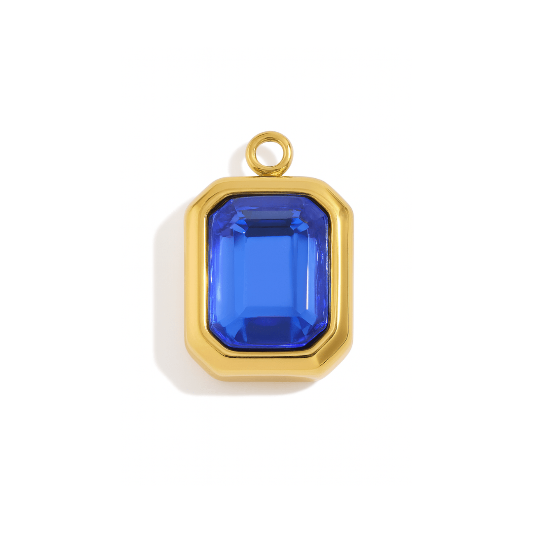 September Birthstone Charm for charm bracelet, charm necklace or birthstone necklace