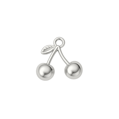 Silver Cherry Charm