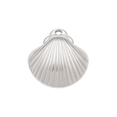 Silver Clam Shell Charm