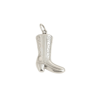 Silver Classic Cowgirl Charm