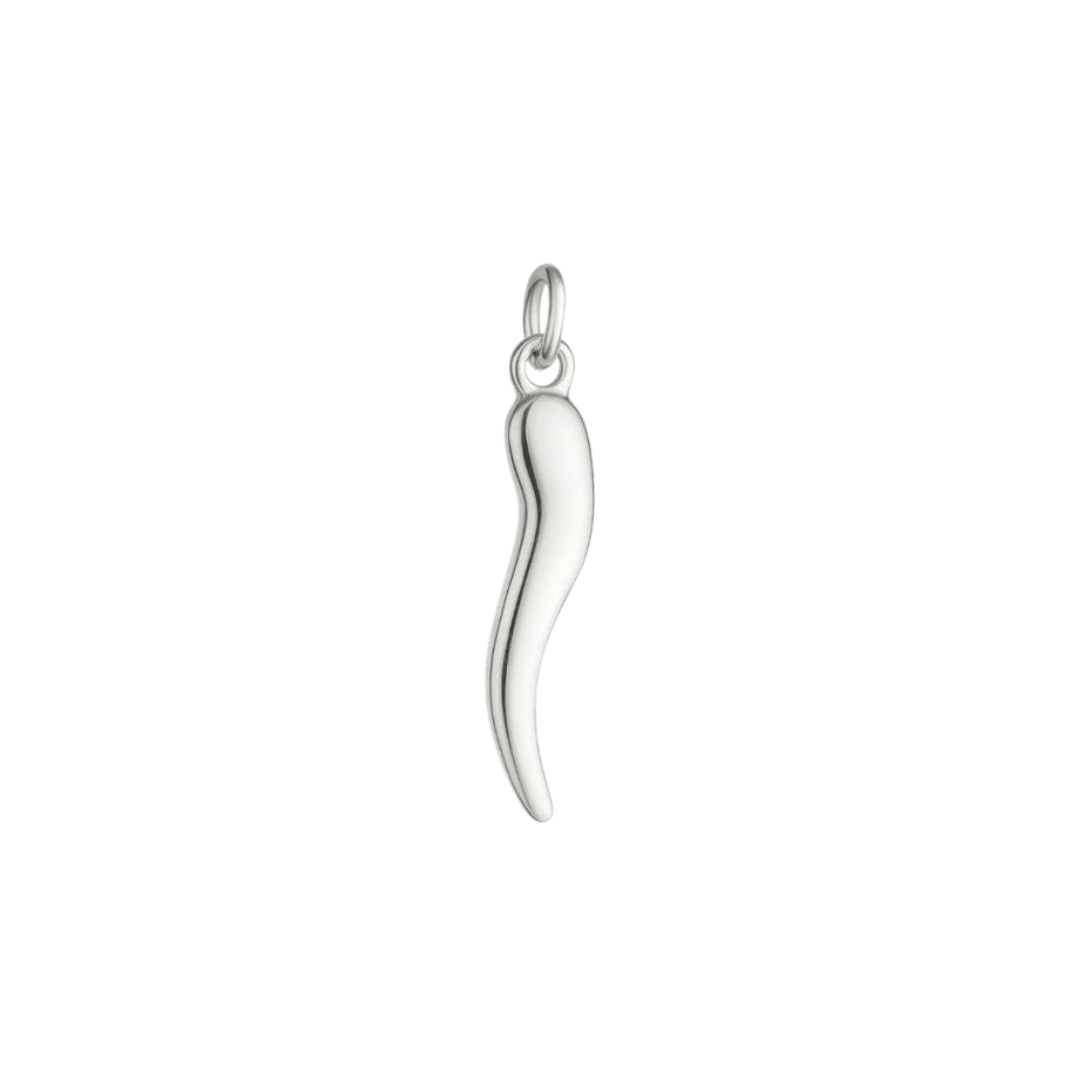 Silver Cornicello Charm - Luisa Luxe gold jewellery