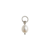 Silver Freshwater Pearl Charm
