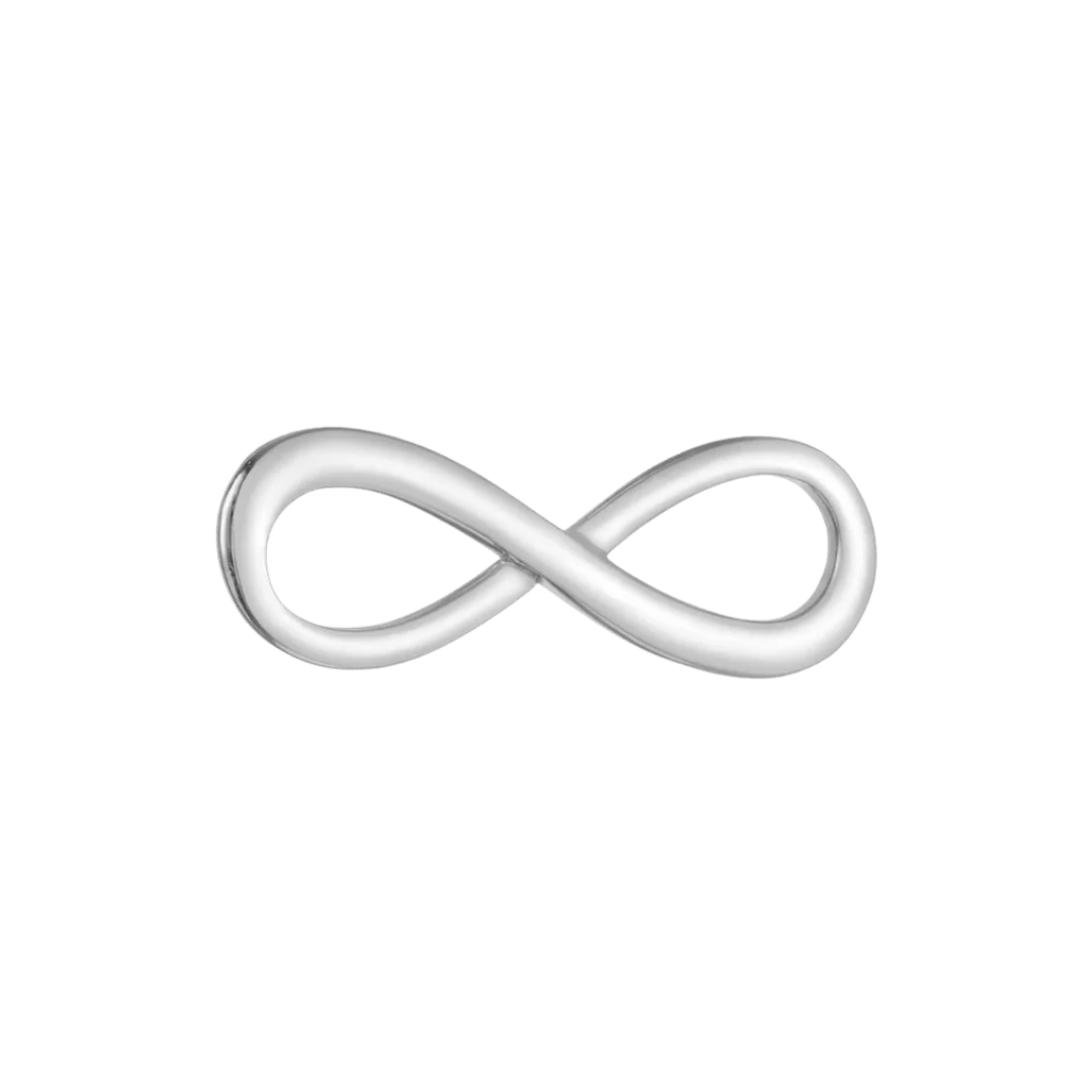 Silver Infinity Charm - Luisa Luxe gold jewellery