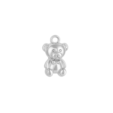 Silver Mini Teddy Bear Charm