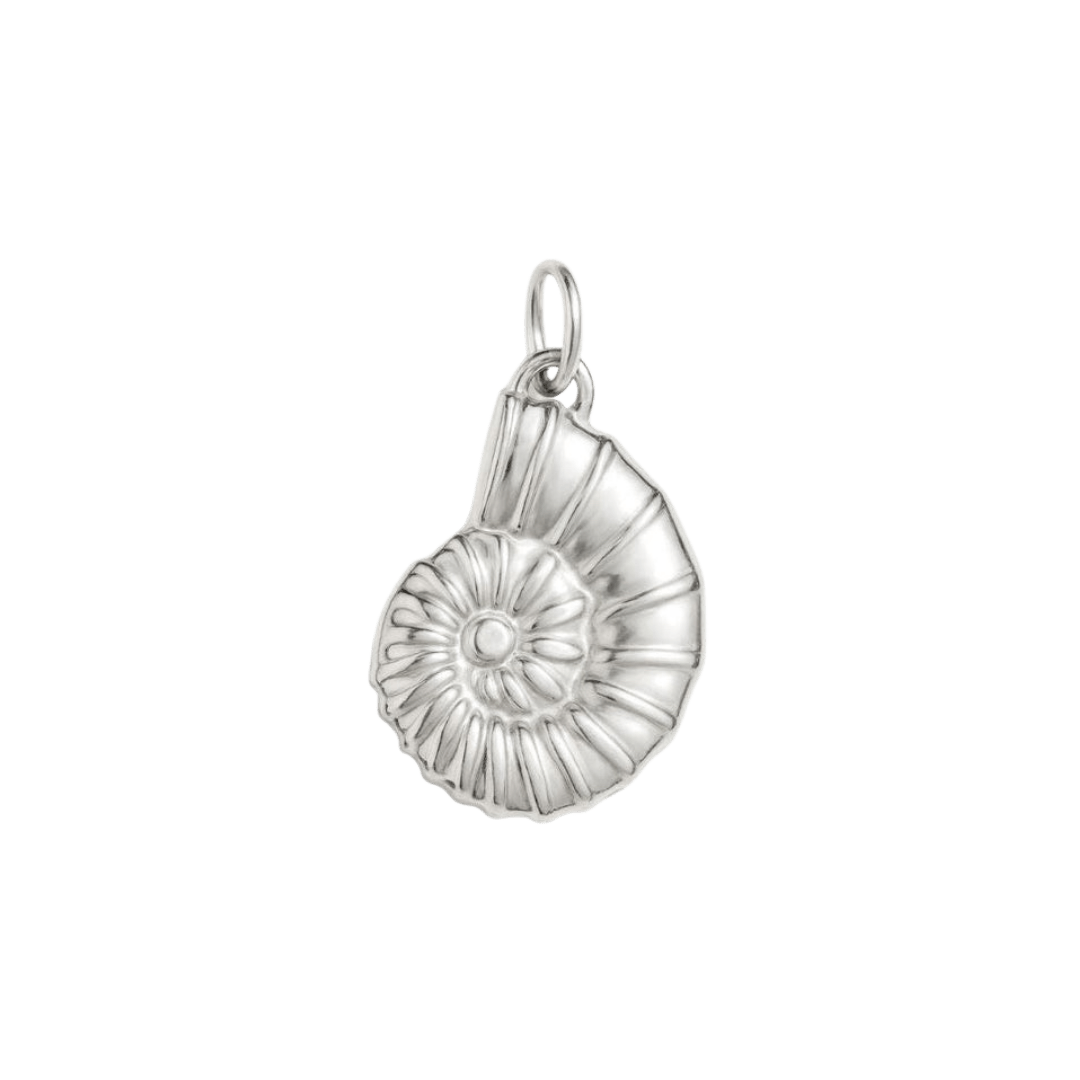 Silver Nautilus Shell Charm - Luisa Luxe gold jewellery
