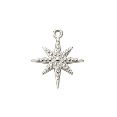 Silver North Star Charm