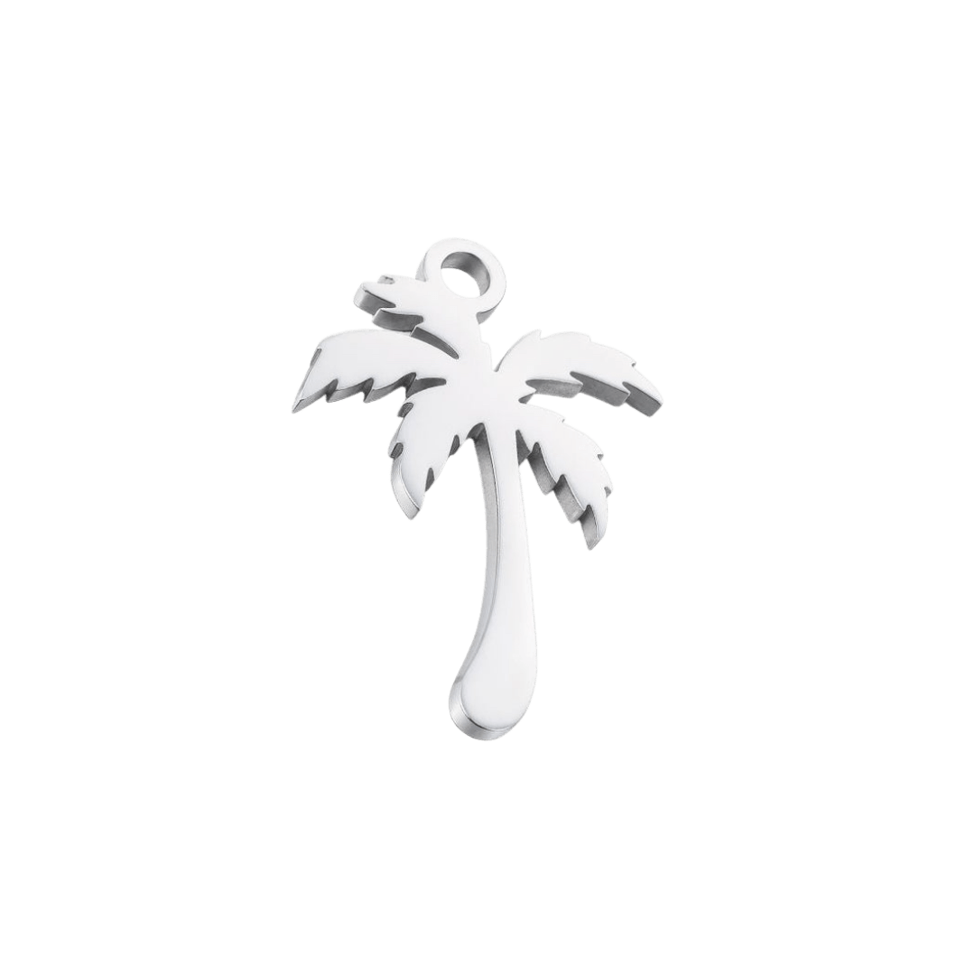 Silver Palm Tree Charm - Luisa Luxe gold jewellery