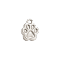 Silver Paw Print Charm