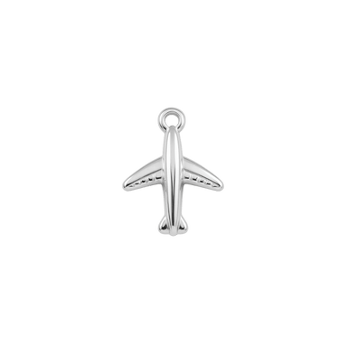 Silver Plane Charm