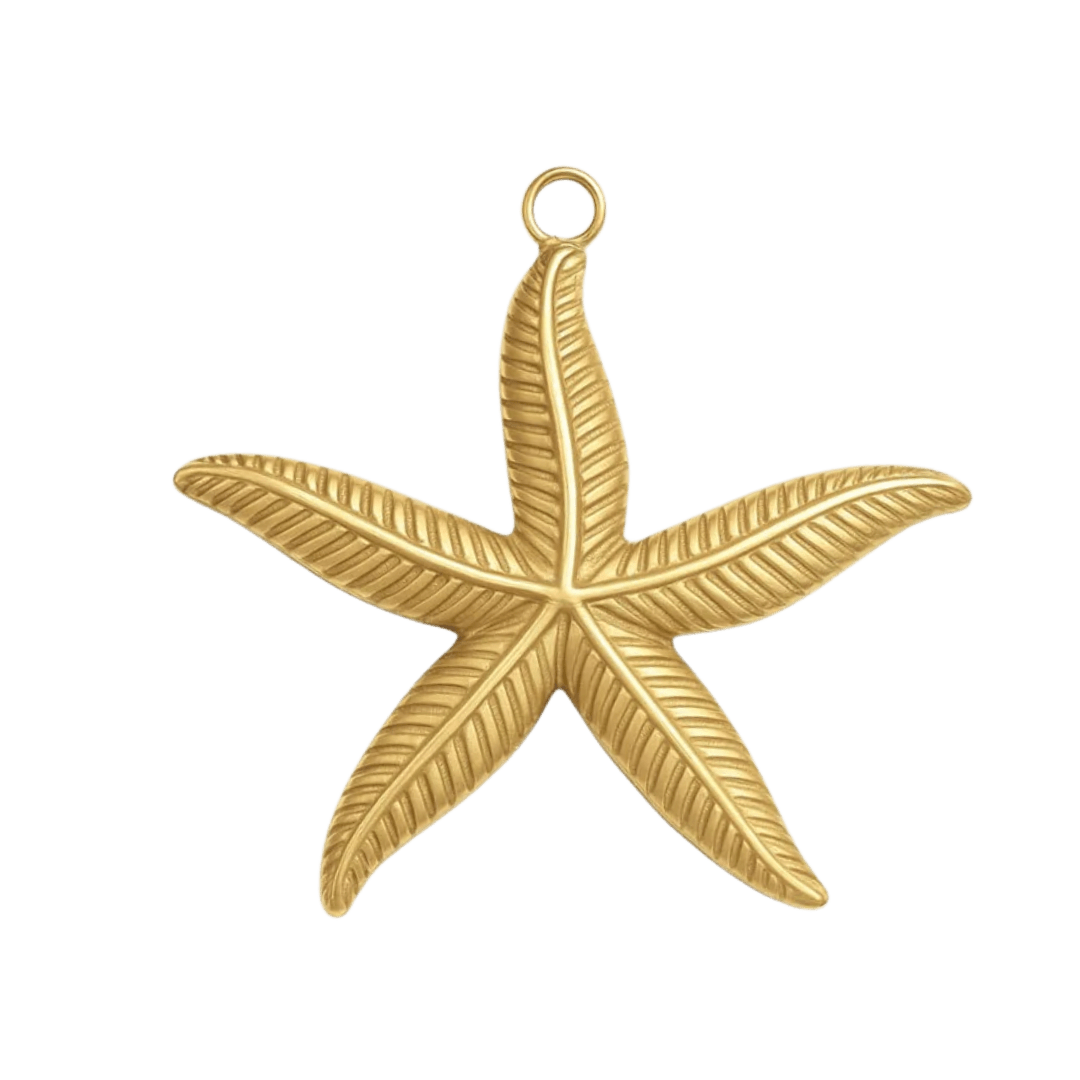 Skinny Starfish Charm - Luisa Luxe gold jewellery
