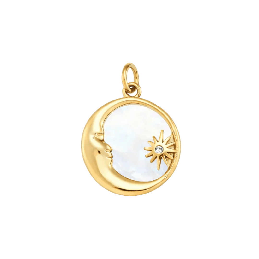 Star & Moon Charm - Luisa Luxe gold jewellery