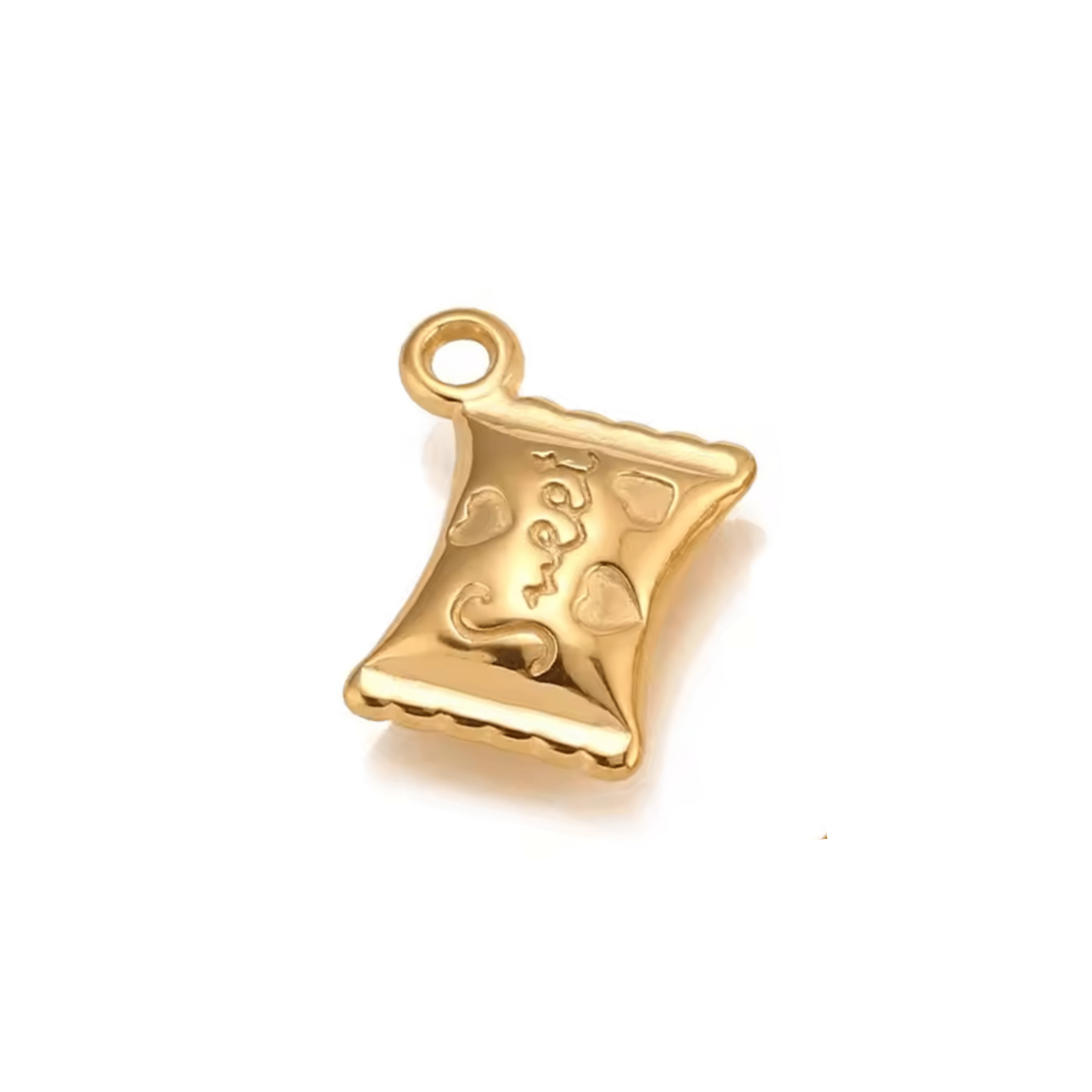 gold sweet treat charm for custom charm bracelet or personalised charm necklace