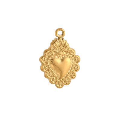 Vintage Heart Charm