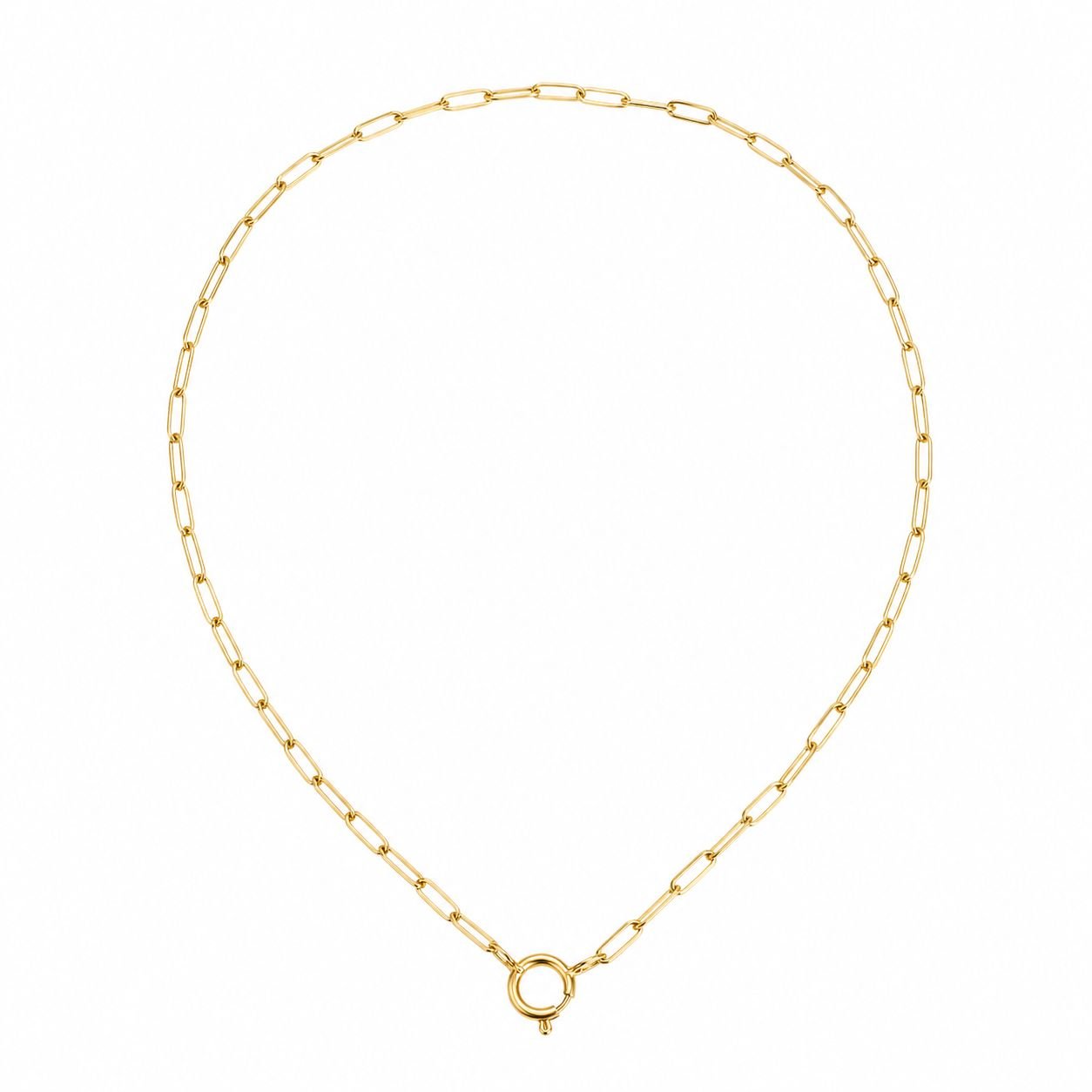Paperclip Pendant Necklace - Luisa Luxe gold jewellery