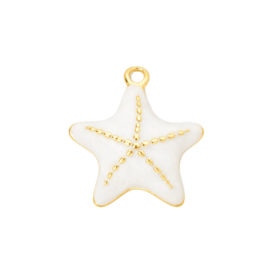 White Starfish Charm