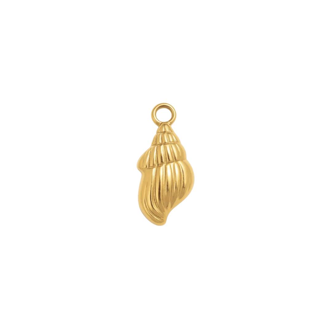 Golden Conch Charm - Luisa Luxe gold jewellery