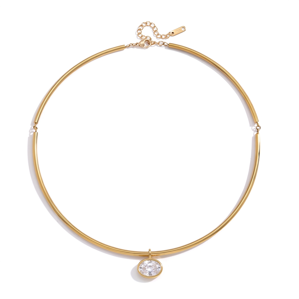 Halo Necklace | Gold